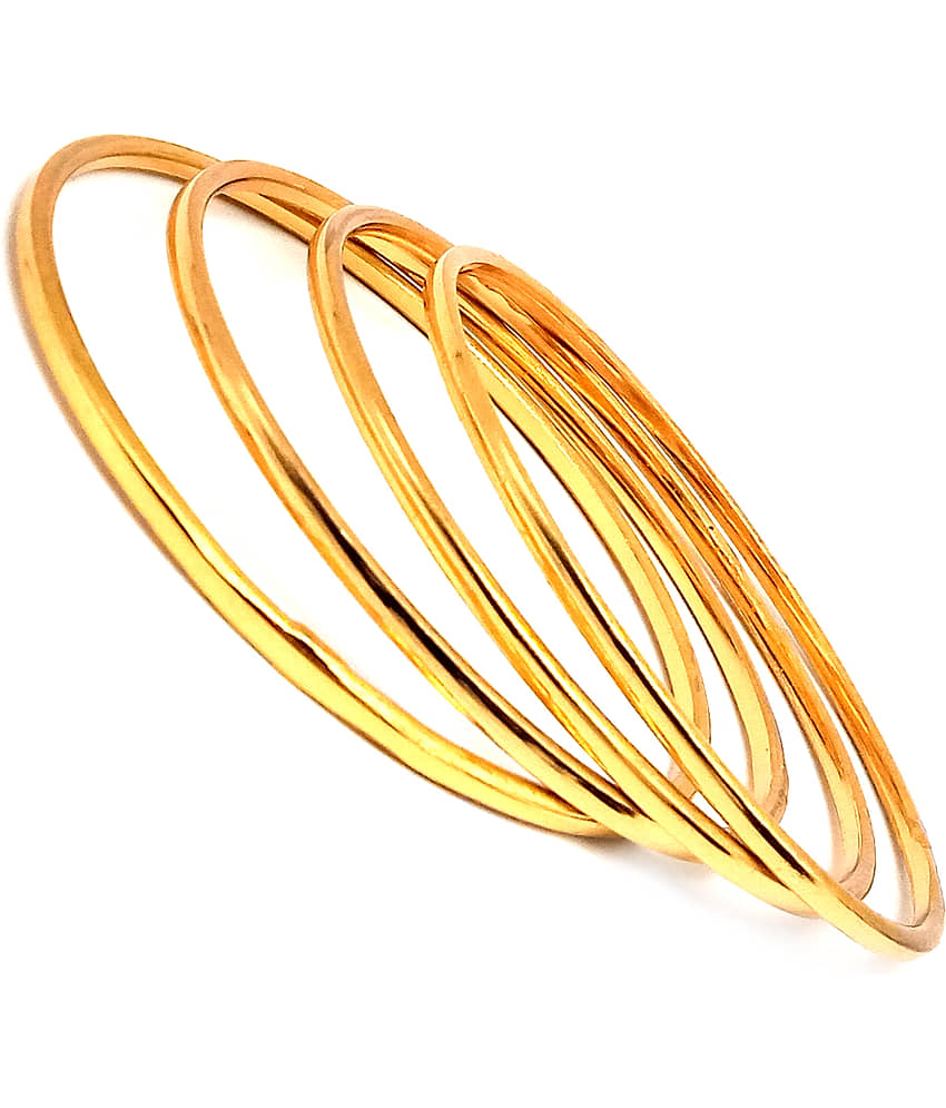 SHANKH-KRIVA - Gold Bangle Set (Pack of 1) view 2