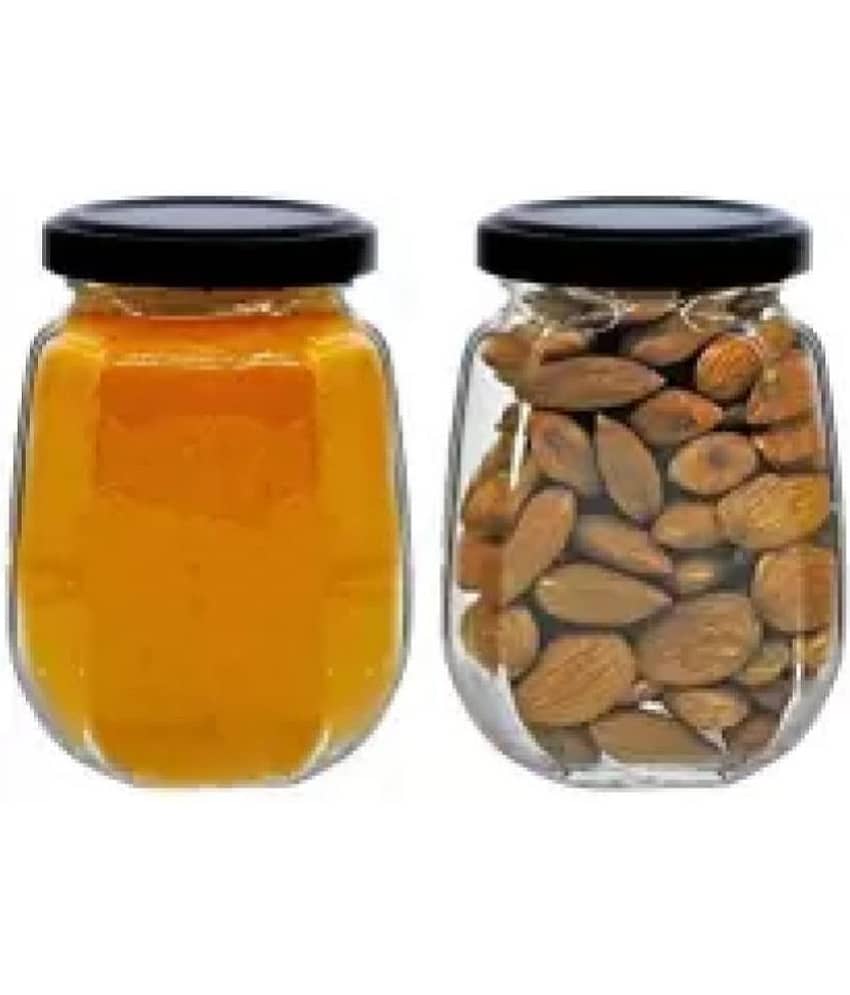 skwaion - Black Glass Spice Container ( Set of 6 ) - 250 ml view 2