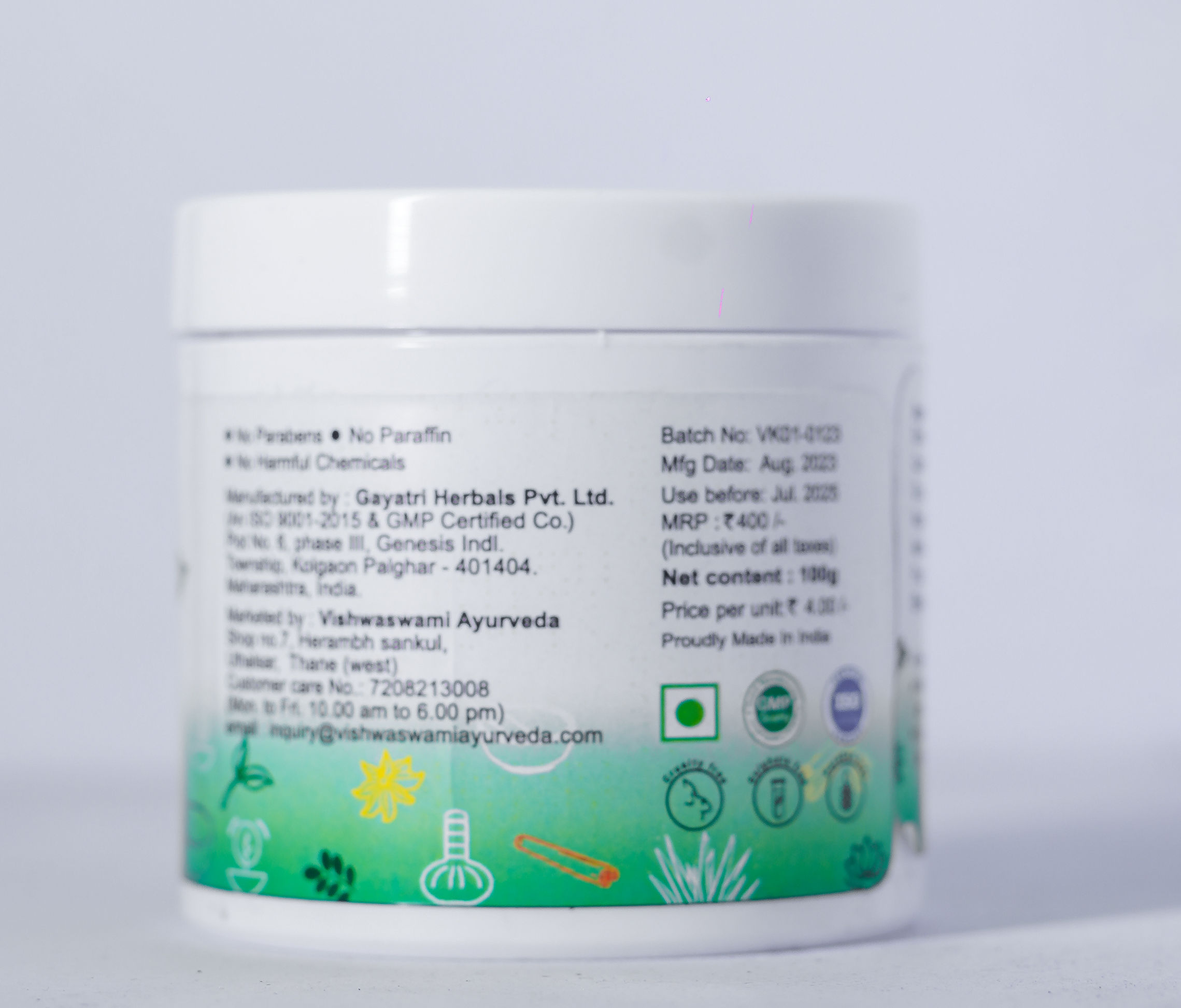 Vishwaswami Ayurveda Hair Nourishing Gel, 100 gm view 2