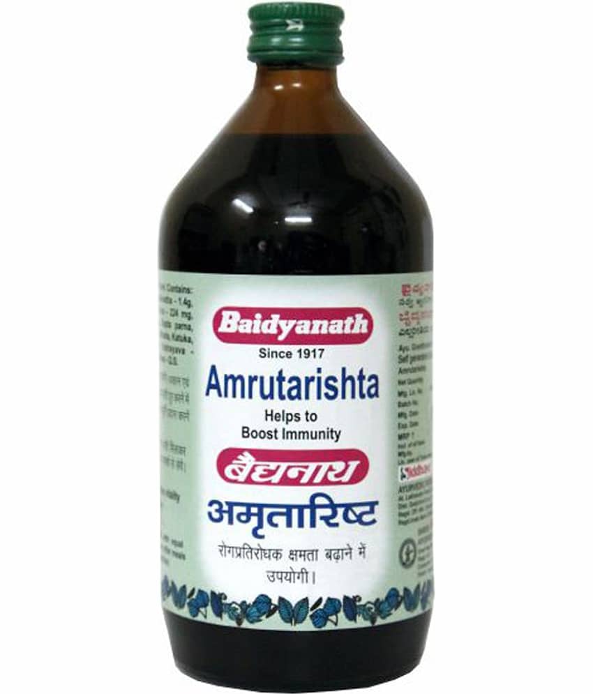 Baidyanath Amrutarishta Bacterial Infection Liquid 450 Ml Pack of 2 view 2