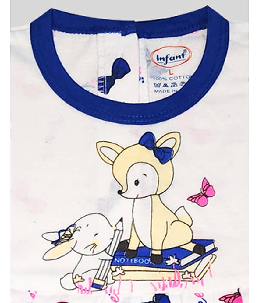 INFANT Pack of 2 Baby Girls Cotton Frock ( Blue & Black ) view 2