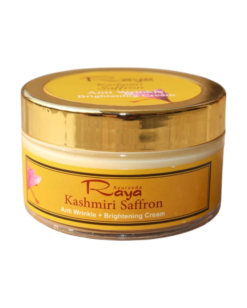 Saffron Anti Wrinkle And Brightening Cream – Raya Saffron Cream – Raya Kashmiri Saffron Cream - Buy Saffron Cream Online 50 grams view 2