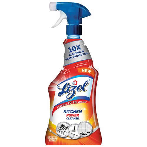 Lizol Kitchen Power Cleaner Liquid Spray - Kills 99.9% Germs, 450 ml view 2