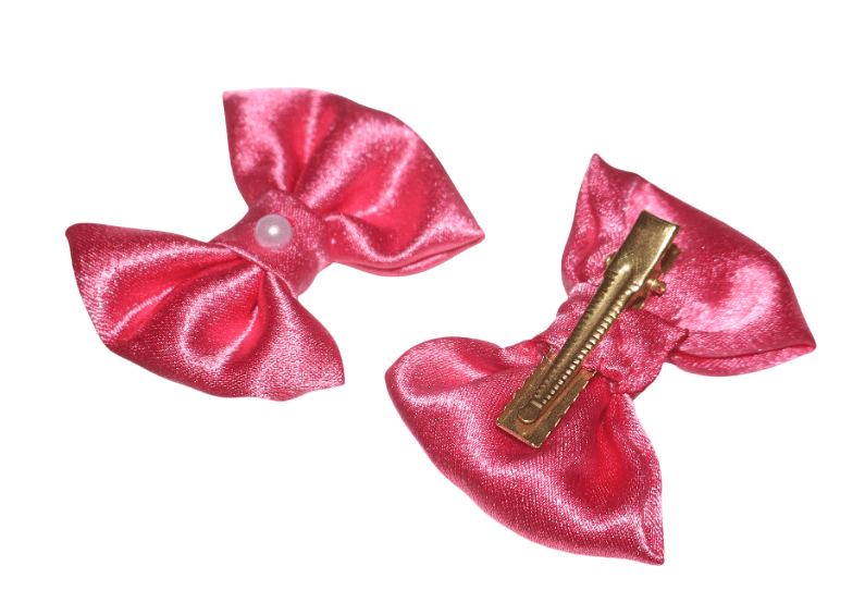 Hair Bows For Women, Bow Clips For Women - Barette Hair Clip - Luxury Silky Satin Hair Bow Clips view 2