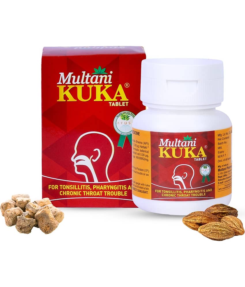 Multani KUKA Tablet For Chronic Throat Trouble - 50 Tablet Pack of 3