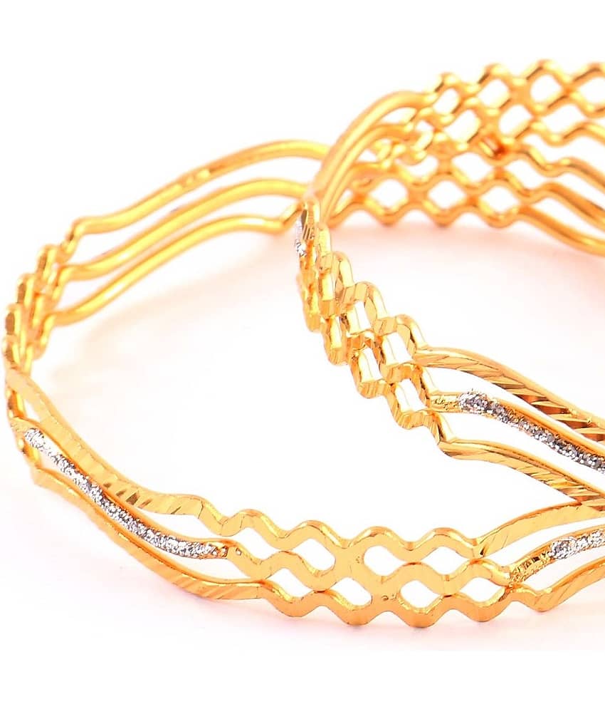 Jewar Mandi - Gold Bangle ( Pack of 2 ) view 2