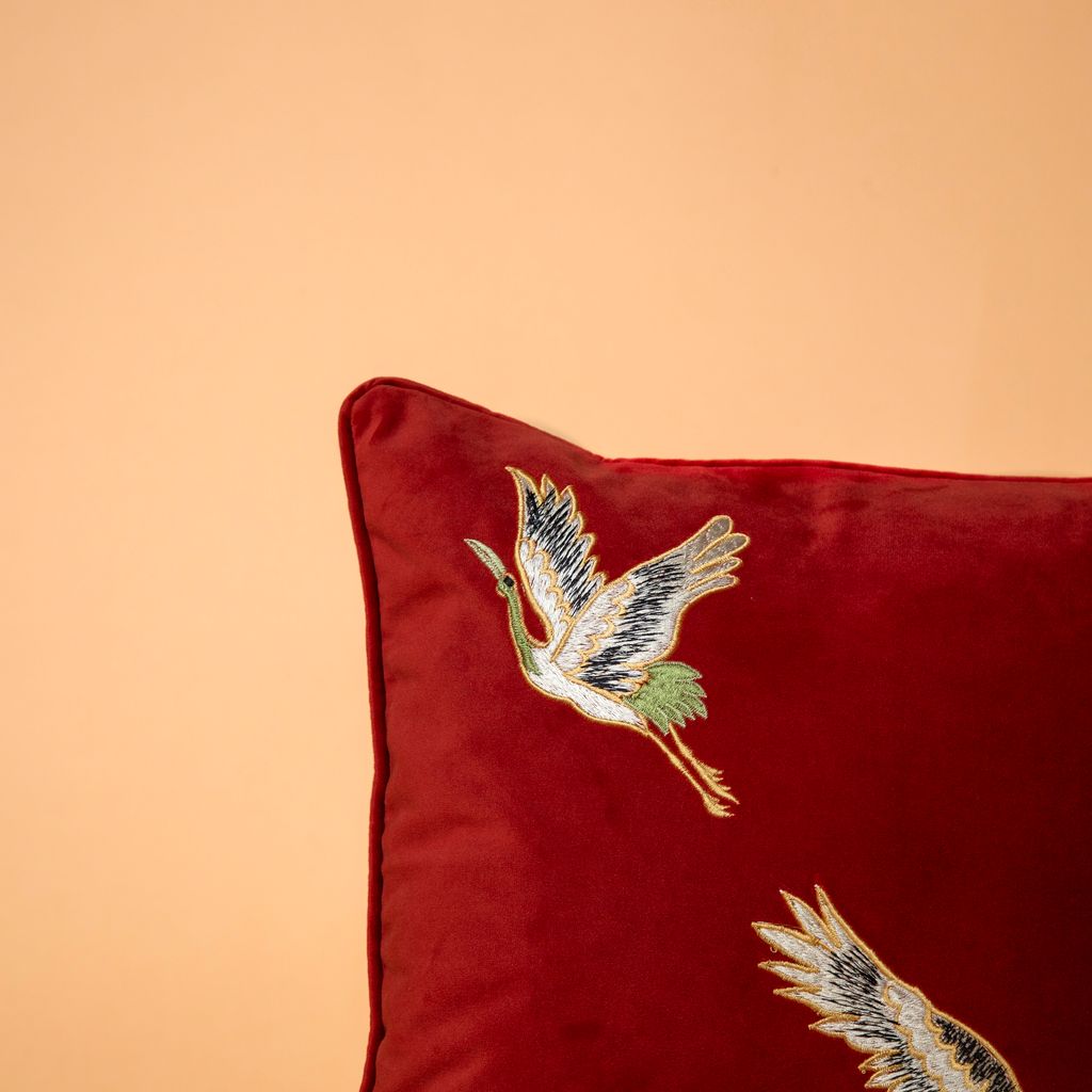 Chann Studio - Grus Teracotta Velvet Cushion Covers view 2
