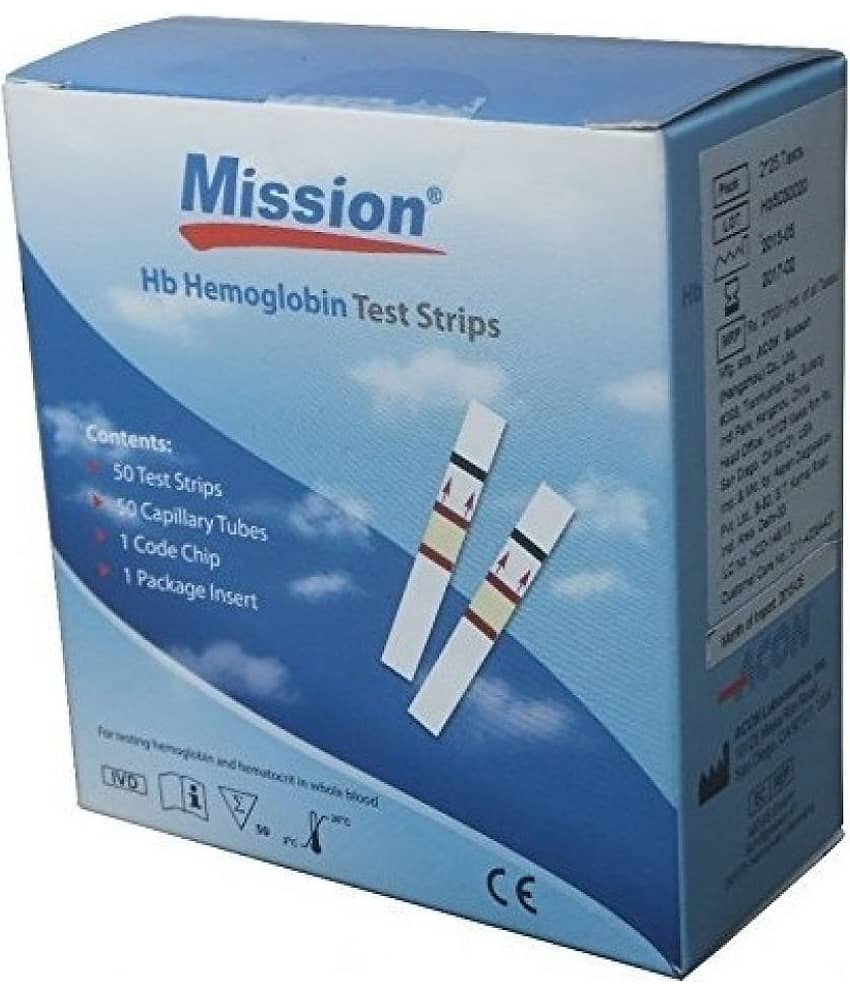 Mission Hb Hemoglobin 50 Strips (Pack of 1)