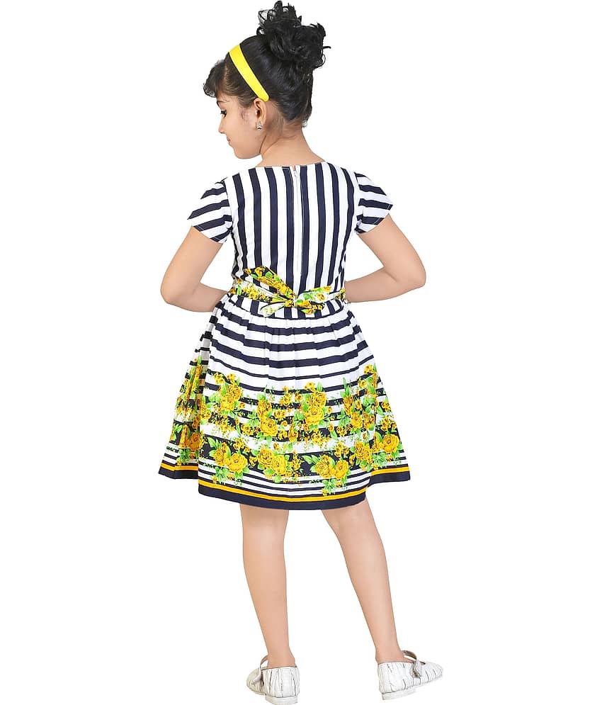 Zadmus Cotton A-line For Girls ( Pack of 1 , Yellow ) view 2