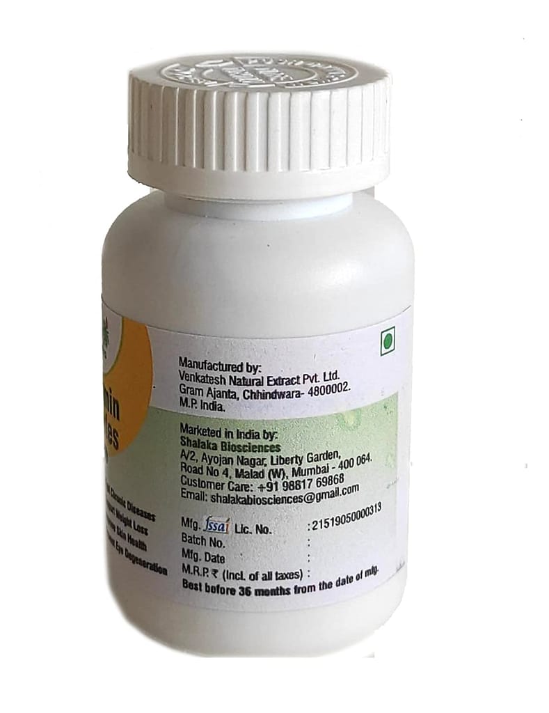 Shalaka Biosciences Curcumin Extract Capsules 500 mg - 60 caplules view 2