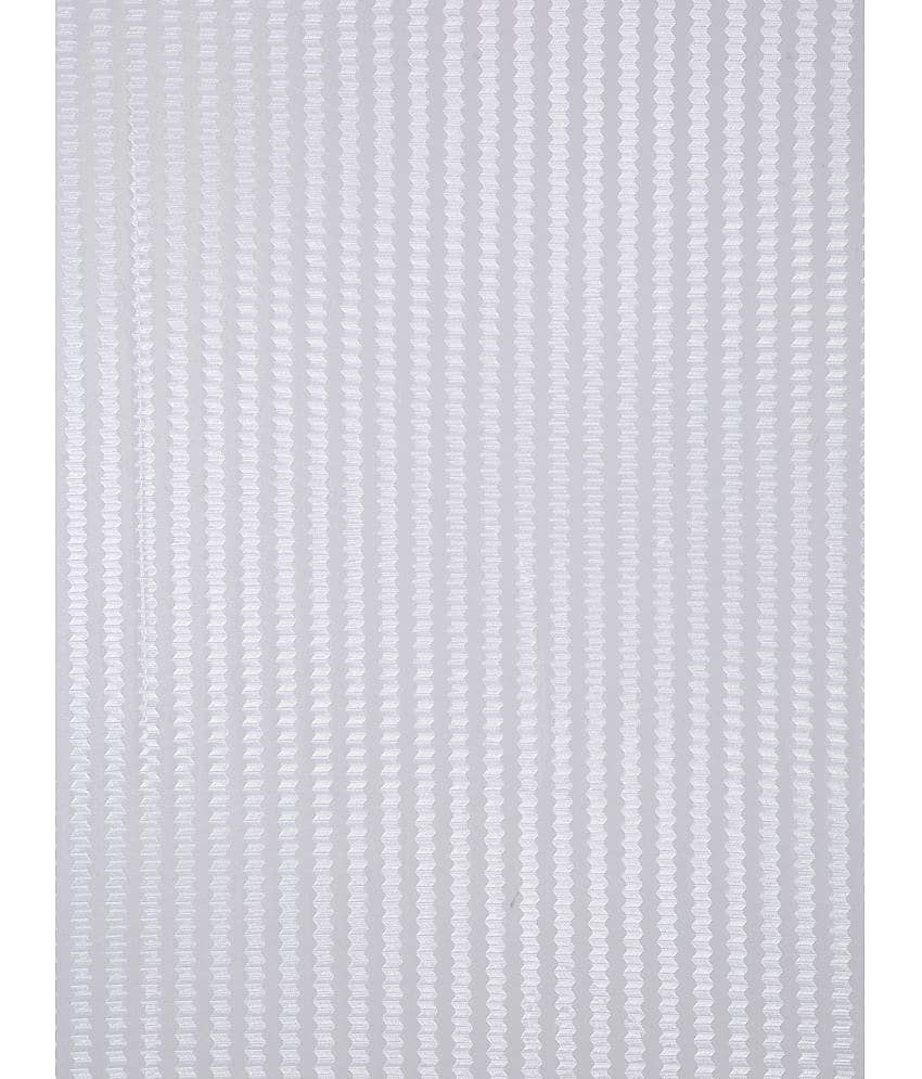 N2C Home Abstract Semi-Transparent Eyelet Curtain 5 ft ( Pack of 4 ) - White view 2