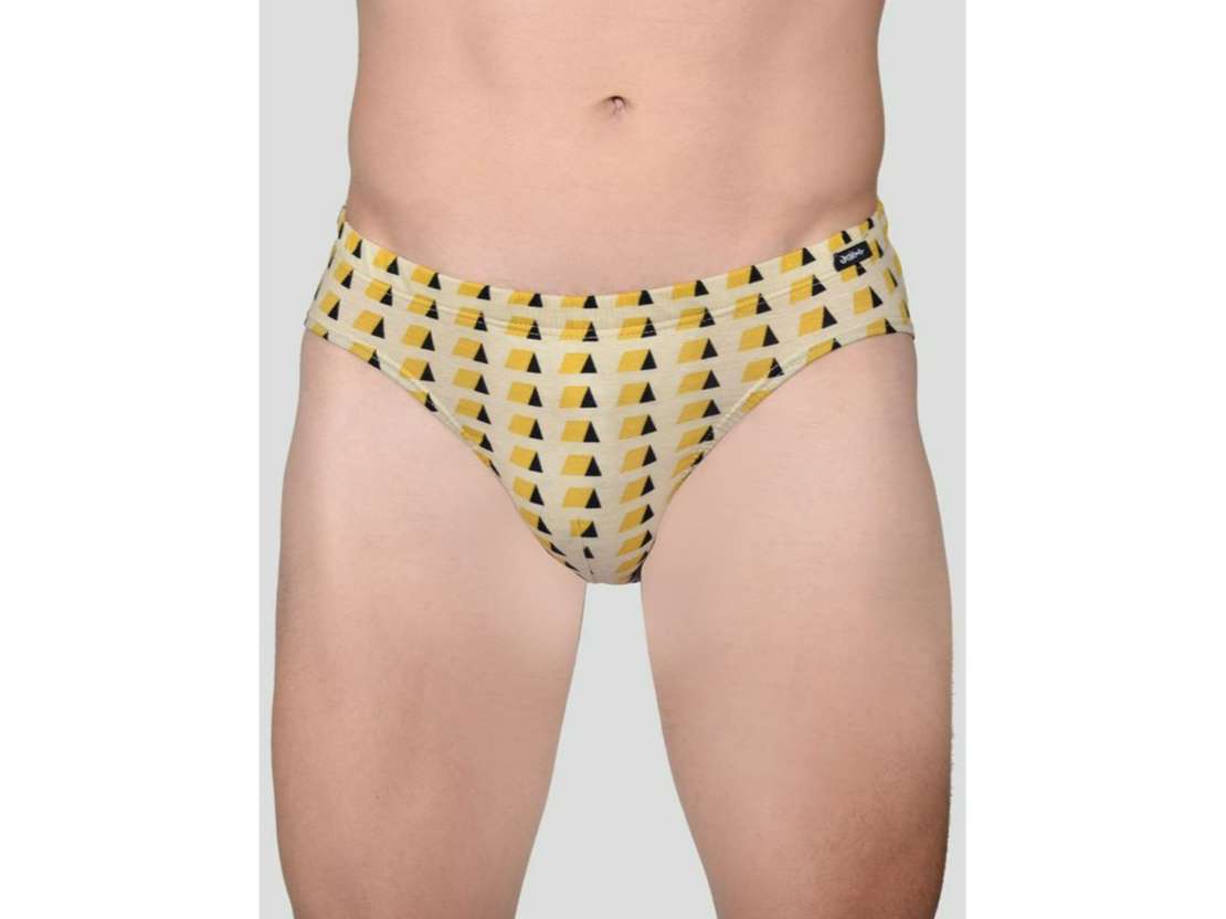Frenchie Designer 100% Combed Cotton Printed Briefs for Men - Assorted Colours (Pack of 3) - 90 view 2