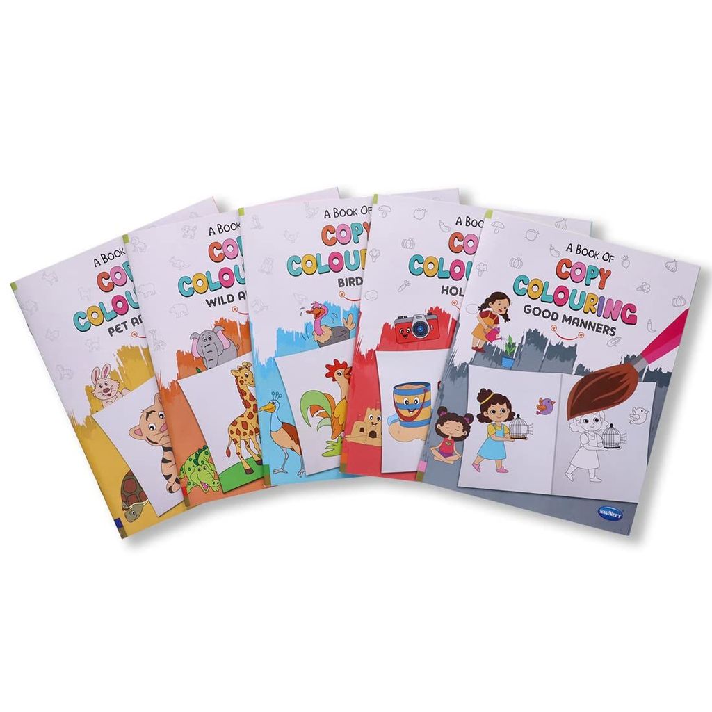 Navneet A Book of copy colour - Themes - Birds, wild Animals, Pet Animals, Good Manners, Holidays [Paperback] Navneet Education Limited view 2