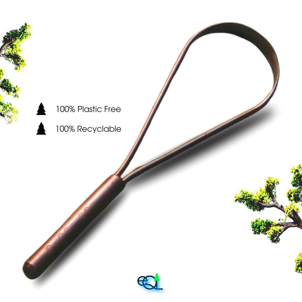 2 Pure Copper Tongue Cleaners | Plastic Free | Pack of 2 view 2