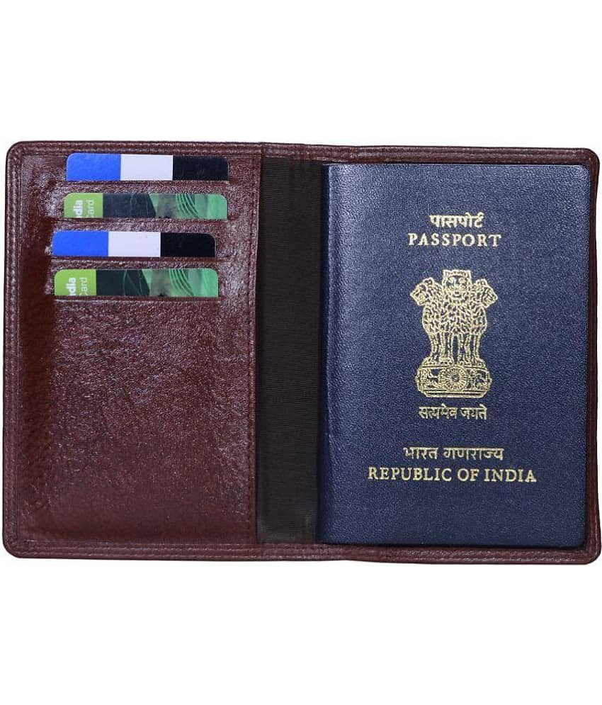 Hide&Sleek - Brown Leather Men's Short Wallet ( Pack of 2 ) view 2