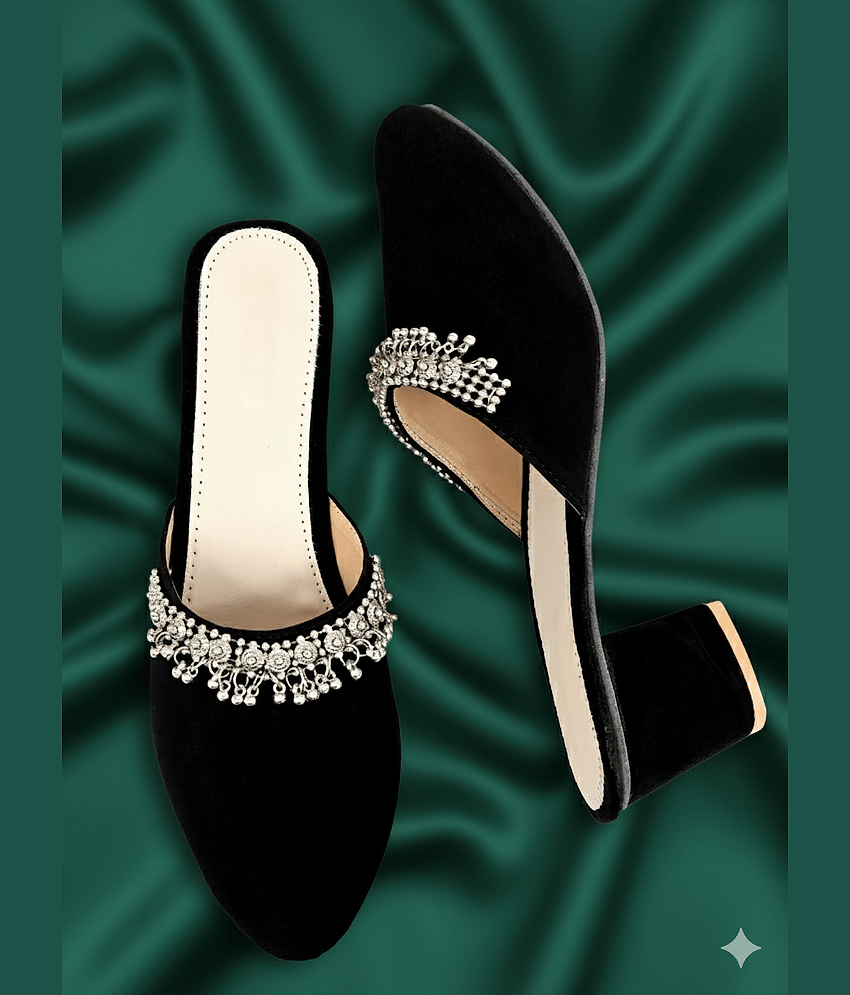 Altek Black Women's Slip On Heels