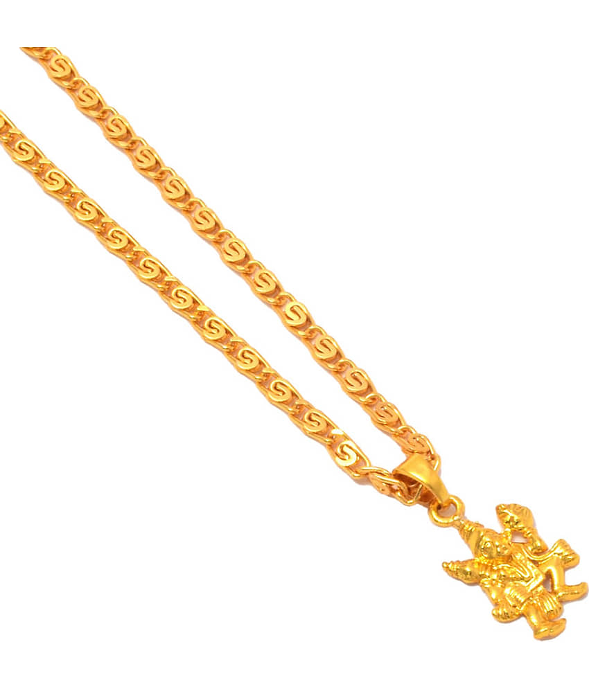 Jewarhaat - Golden Pendant ( Pack of 1 ) view 2