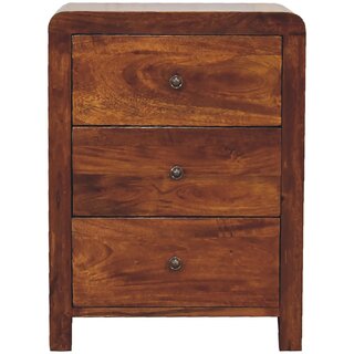 Aspen 3 Drawer Bedside view 2