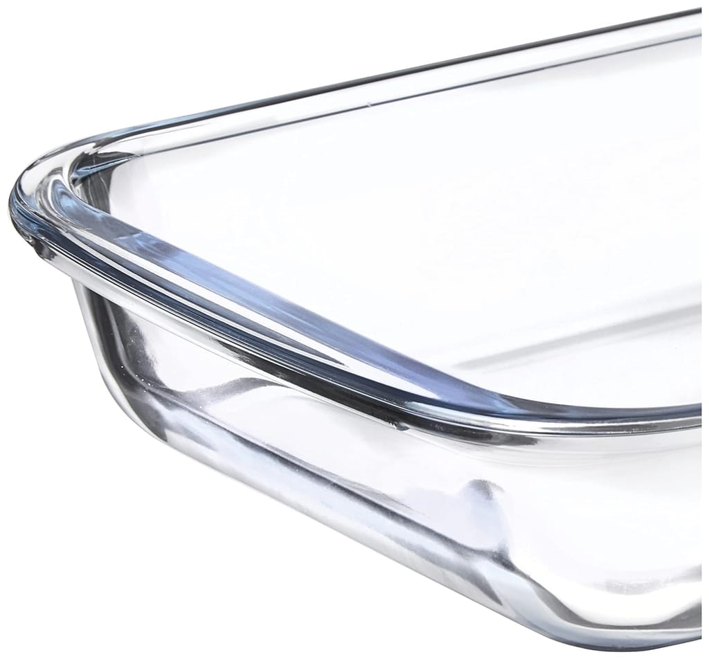 Borosilicate Glass Baking Dish | 900 ML | Oven, Microwave, Freezer & Dishwasher Safe | Transparent, Durable & Heat-Resistant |Glass Bakeware for Baking, Roasting & Serving view 2