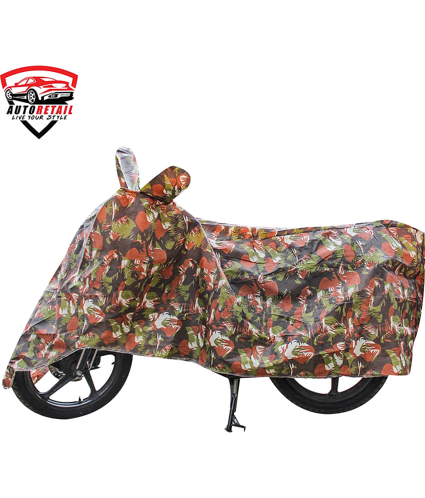AutoRetail - Jungle Dust Proof Two Wheeler Polyster Cover With (Mirror Pocket) for Discover 125 ( Pack of 1 ) view 2