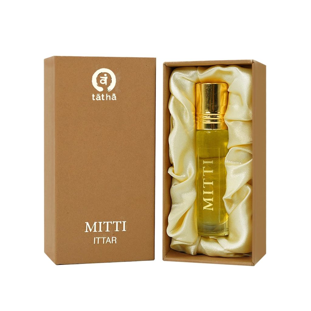 Tatha Mitti Attar � Earthy Freshness Fragrance Oil | Soothing & Calming Daily Indulgence | Ideal Gift for All | Invigorating Rain-Kissed Earth Scent | 10ml