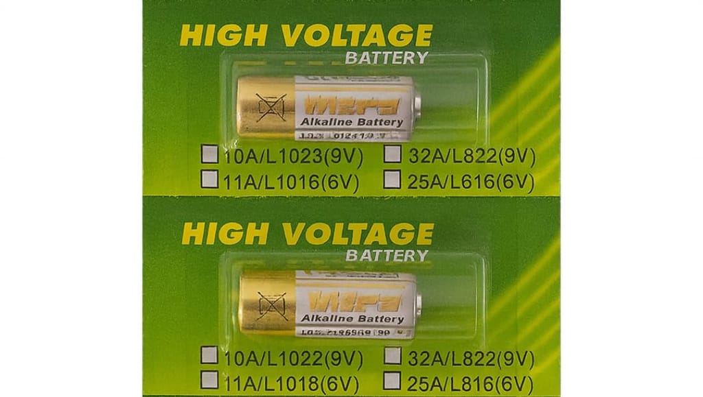 Exelent Alkaline Battery 9 V 32A / A32 / MN32 / L822 / G32A / E32A / GP32A Long Shelf Life, Pack of 2 High-Power Battery for Smoke Detectors, Remotes, Toys, Alarms & More view 2