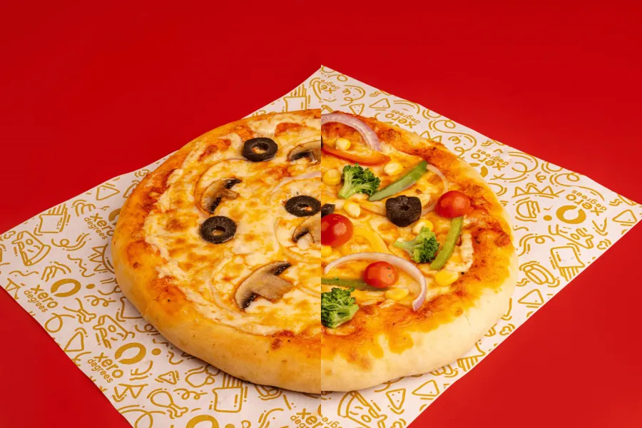 Half And Half Fresh Dough Pizza