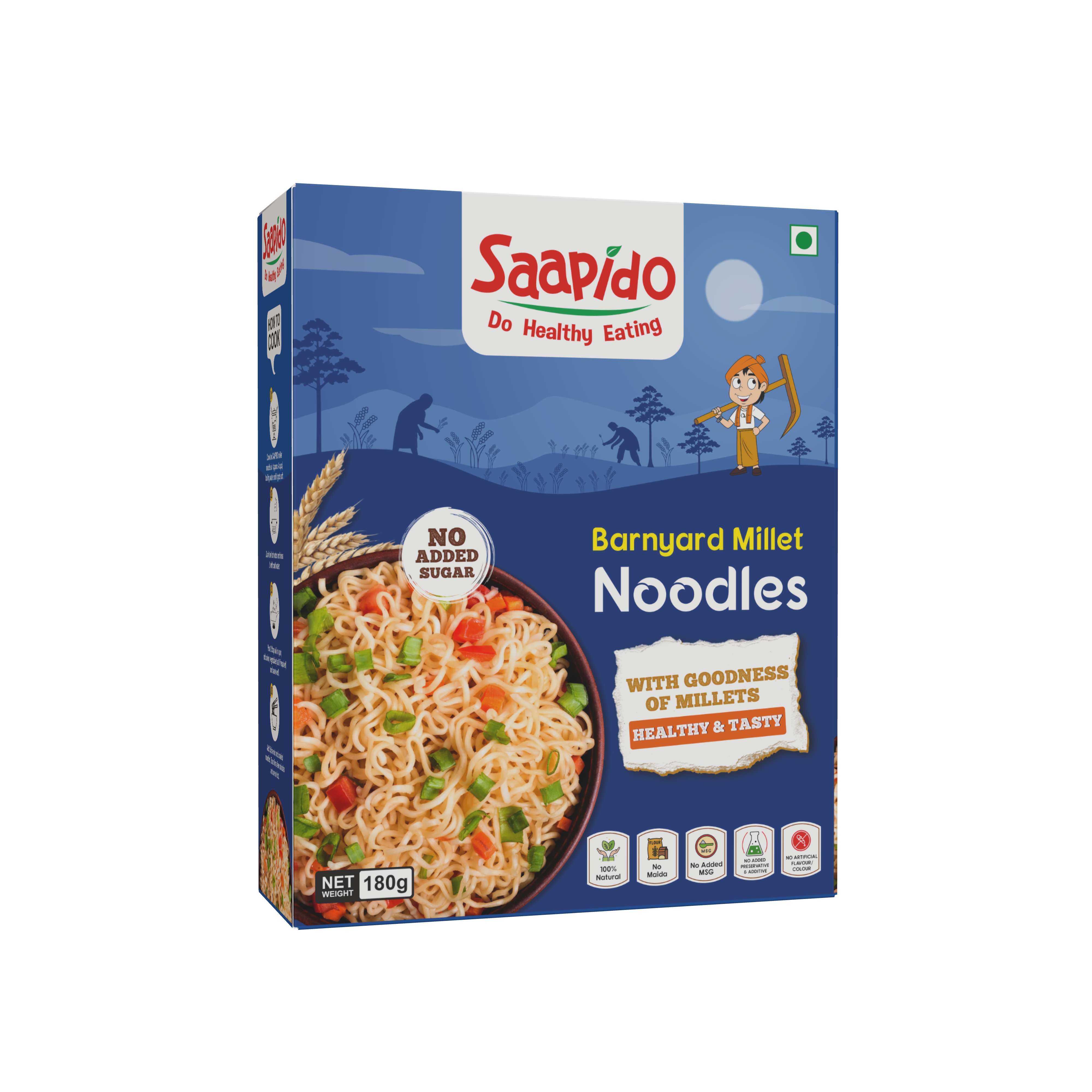 SAAPIDO Barnyard Millet Noodles - 180 gms