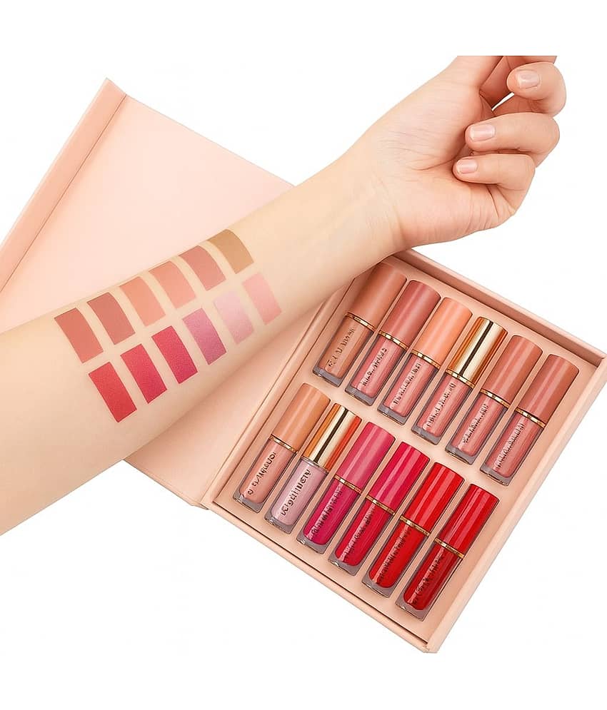 Beauty Women Multi Matte Smudge Free Liquid Lipstick ( Pack of 12 ) view 2