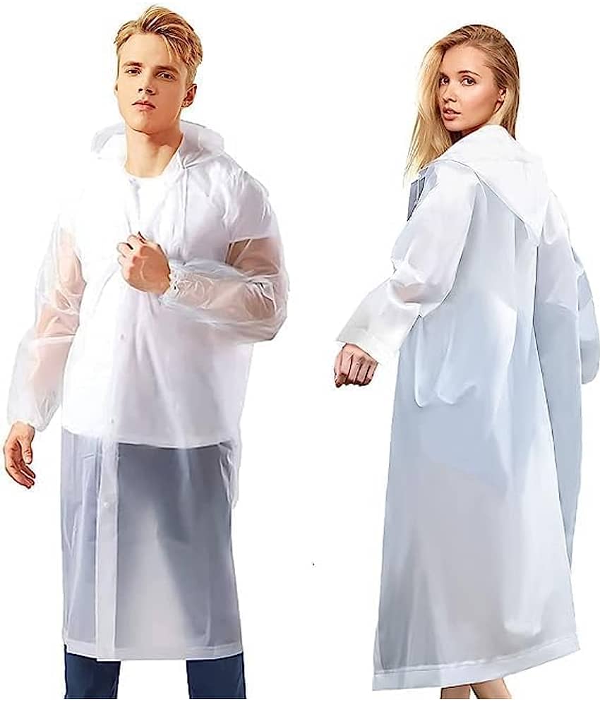 Infispace Pack of 1 Unisex Raincoat With Hood | Waterproof Rain Poncho | Material | Reusable | Lightweight | Universal Size | Raincoat for Men and Women raincoat raincoat lightwaight raincoat plastick raincoat hiking raincoat barsati rainsuit for r