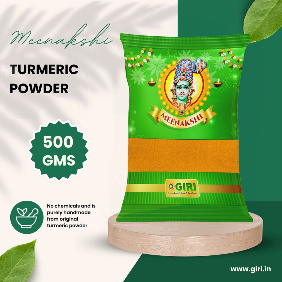 Giri Turmeric Powder | Haldi Powder | Manjal Powder for Pooja 500 gram view 2