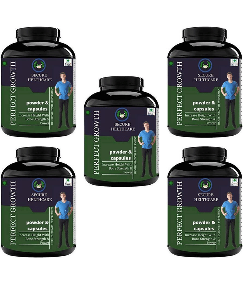 Secure Healthcare Perfect Growth Chocolate flavor 0.5 kg Powder Pack of 5