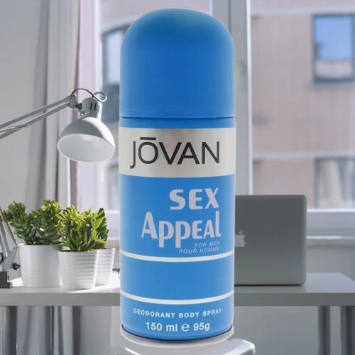 Jovan Sex Appeal Deodorant Spray For Men 150ml – Classic Masculine Long-Lasting Body Spray Set of 2 view 2