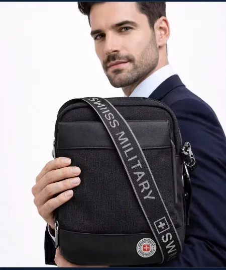 Fox Brains Swiss Military Trail Premium Sling Bag - Smart Travel Organizer view 2