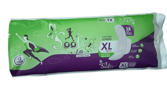 Soofy Lite XL Sanitary Pad with Gel Core System
