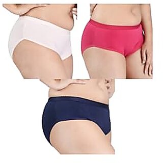 Ginash Cotton Elastane Women's Hipster Pantie (Pack of 3) view 2