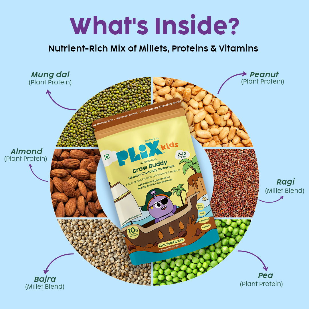 Grow Buddy Healthy Chocolaty Powermix | 7-12 Years __Expert Pack__ view 2