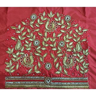 OMSAIFAB Cotton Silk Self Design Blouse Material view 2