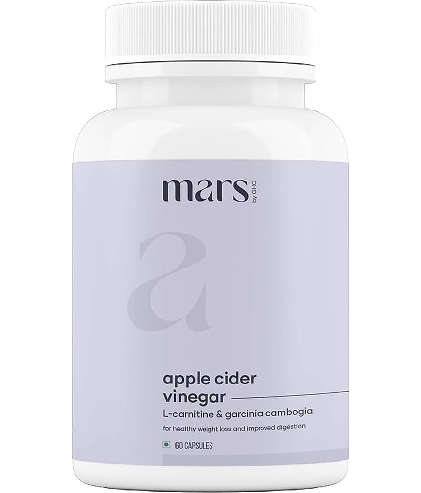 Mars by GHC Weight loss Supplement with Apple Cider Vinegar, Garcinia Cambogia| Veg Capsules (60 Capsules)
