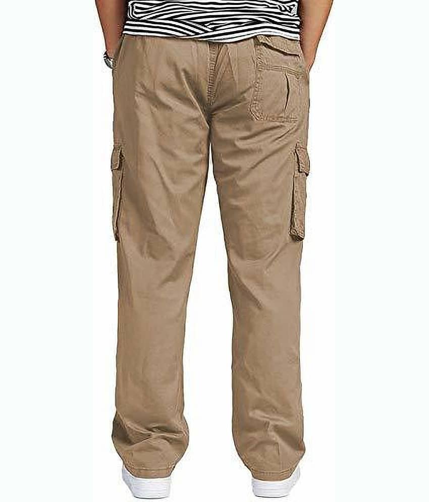 Reoutlook Regular Flat Men's Cargos - Black ( Pack of 1 ) view 2