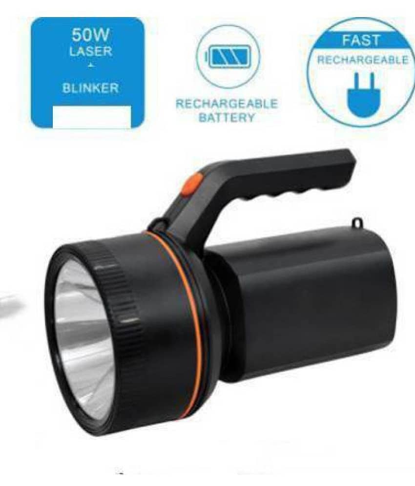 IDOLESHOP - 50W Rechargeable Flashlight Torch ( Pack of 1 ) view 2