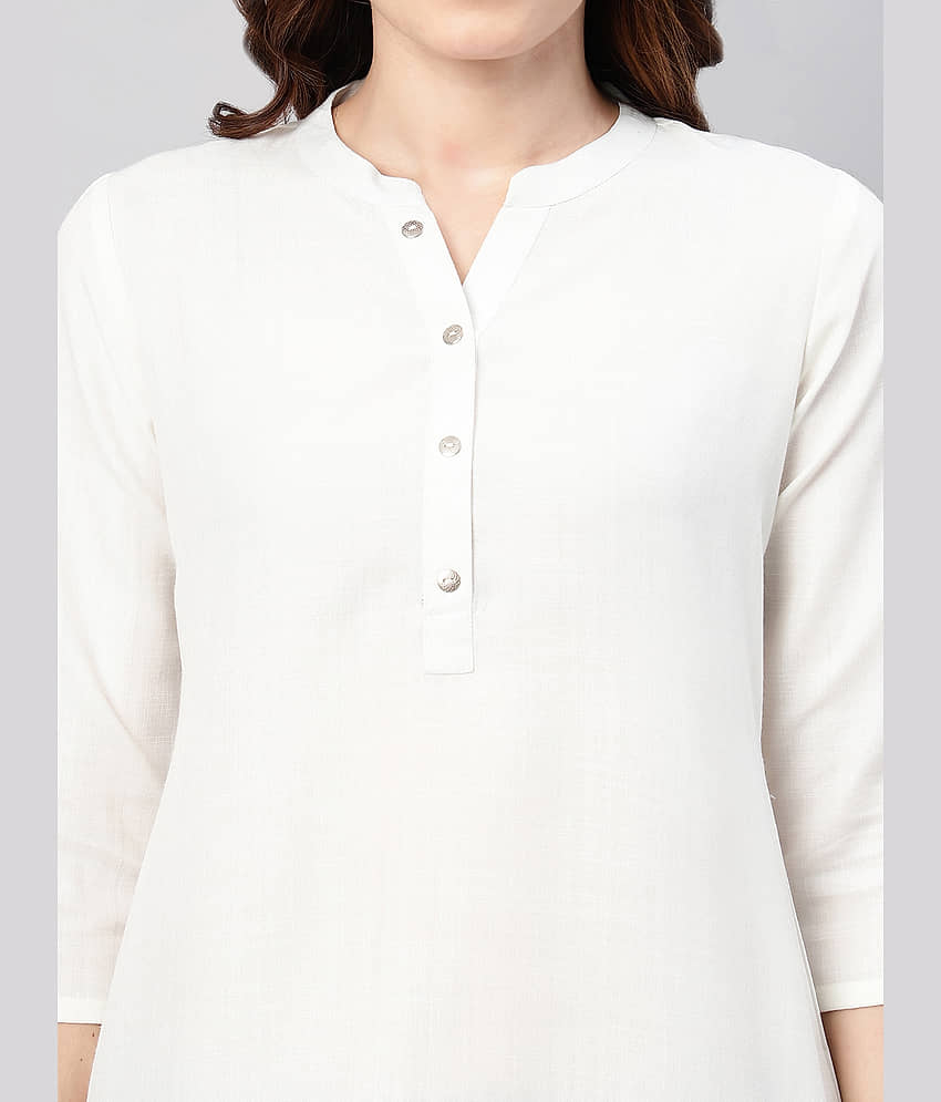 Flamboyant Women's Cotton Tunic ( Black ) view 2