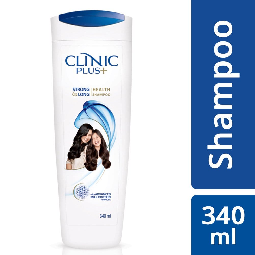 Clinic Plus Strong & Long Health Shampoo, With Milk Protein And Almond Oil For Hair Strengthening & Volume, 340 ml view 2