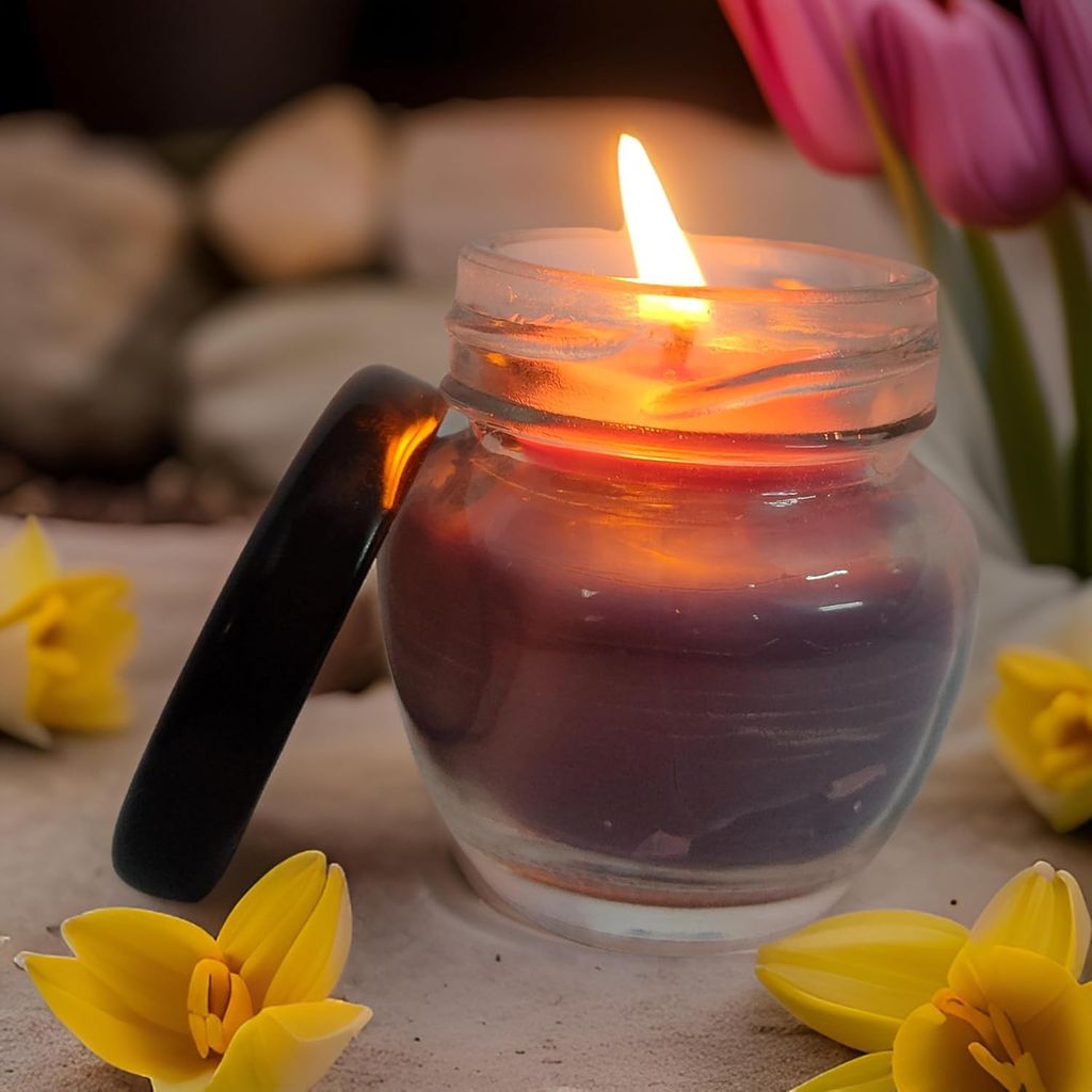 SS Enterprise Jar Candle for Home Decorationa | Diwali Candle | Valaentine Day Decoration Candle | Organic SOYA Wax Candle | 44 Hrs Burn Time Pack of 5 view 2