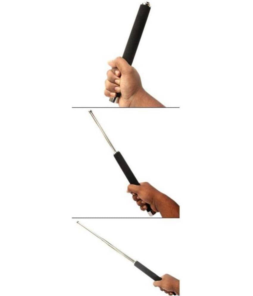 ROYAL Black Grey Folding Self Defense Stick view 2