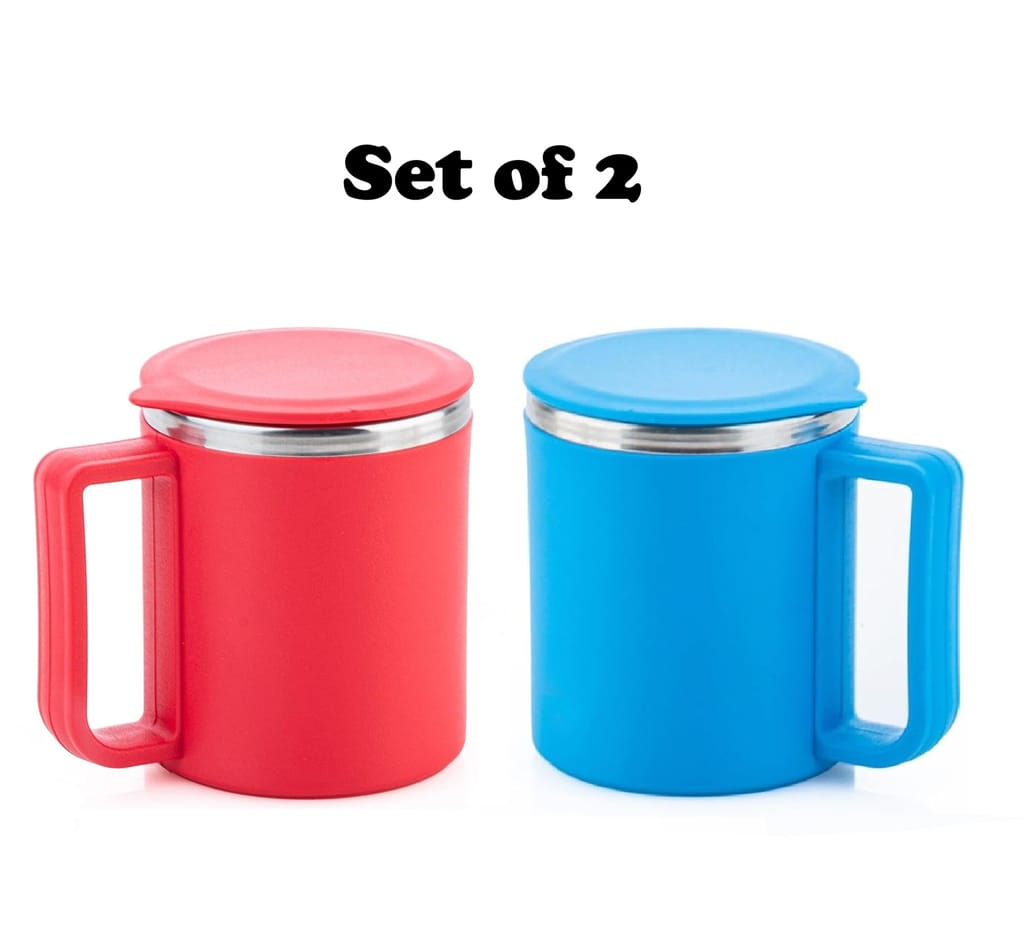 02 Red +Blue Happy mug view 2
