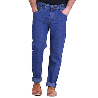 Kaasan Men's Stretchable Regular Fit Beige Jeans view 2