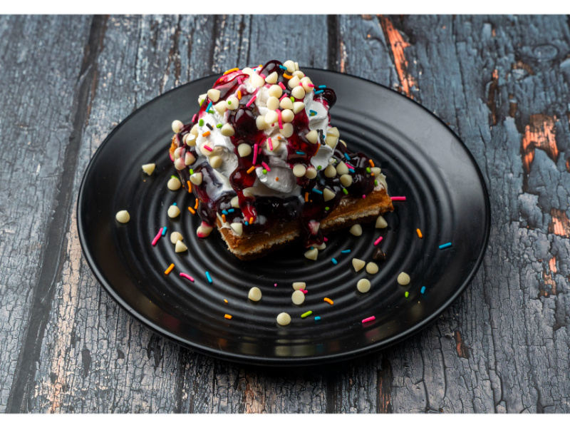 Blueberry waffle