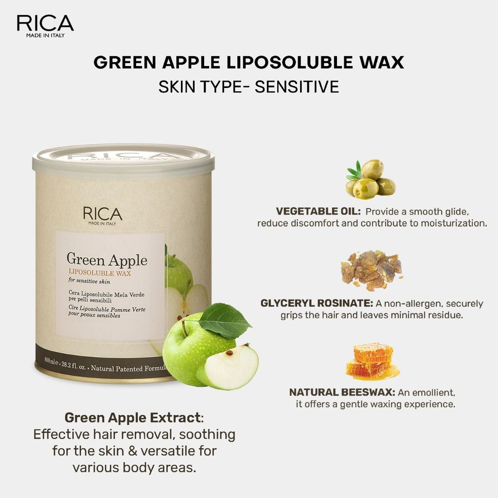 Rica Green Apple Wax (800 ml) view 2