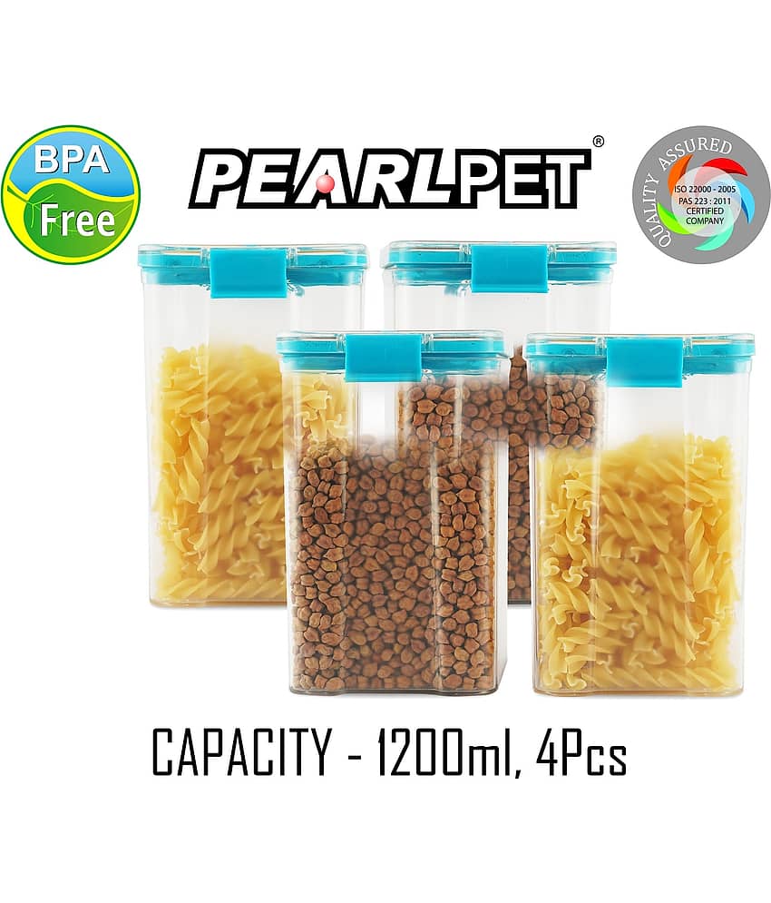 PearlPet - Blue Polyproplene Food Container ( Pack of 4 ) view 2